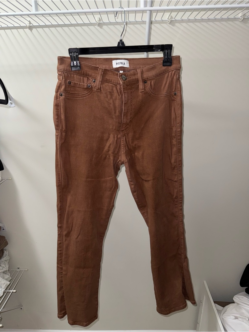 pistola Chestnut Brown Straight-Leg Jeans